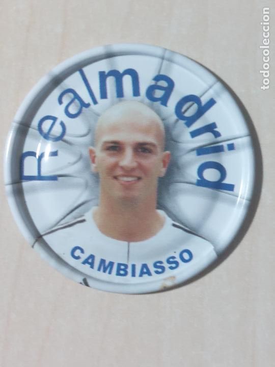 Fu&szlig;ball-Sticker: TAZO N&ordm; 82 - METAL RAPPERS MAGIC BOX INTERNATIONAL SERIE REAL MADRID