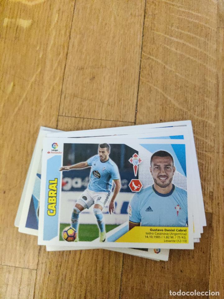 Cromos de f&uacute;tbol: cabral celta este 2017 2018 17 18 sin pegar - Foto 1