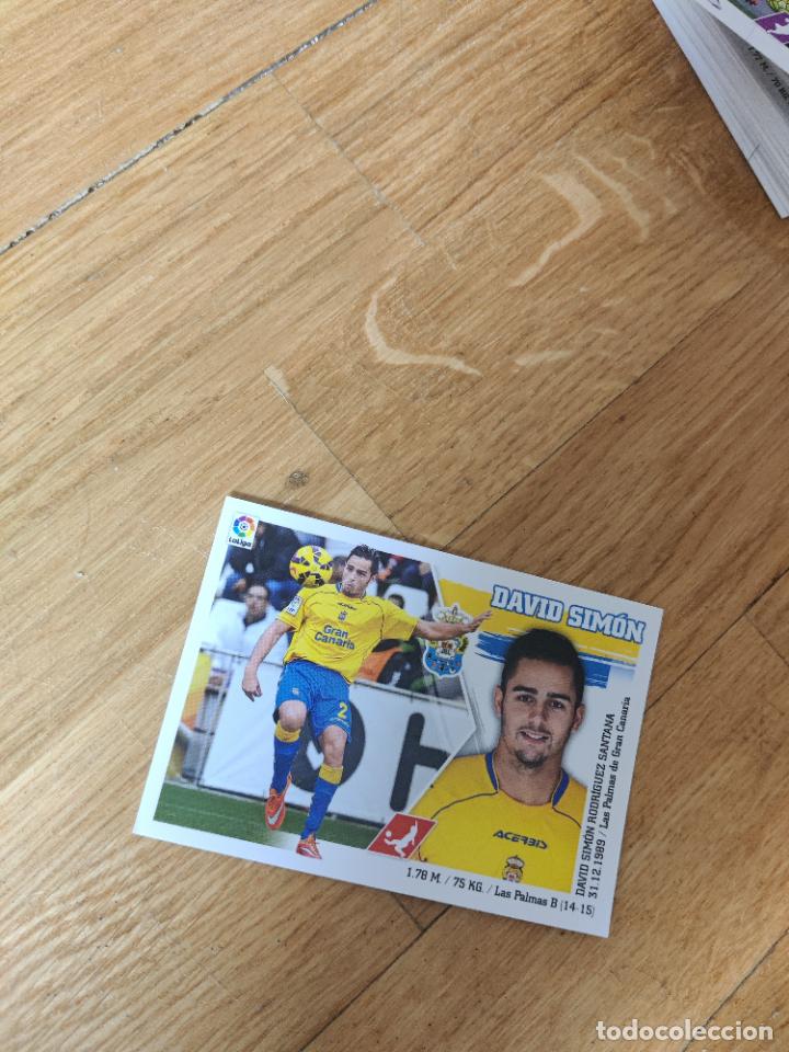 Cromos de f&uacute;tbol: david simon las palmas este 2015 2016 15 16 sin pegar - Foto 1
