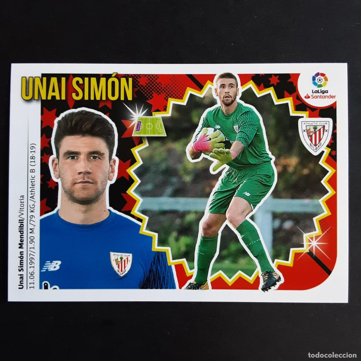 Cromos de Futebol: CROMO LIGA 2018 2019 COLECCIONES ESTE PANINI COLOCA N&ordm;2 BIS UNAI SIMON-ATH.BILBAO NUNCA PEGADO