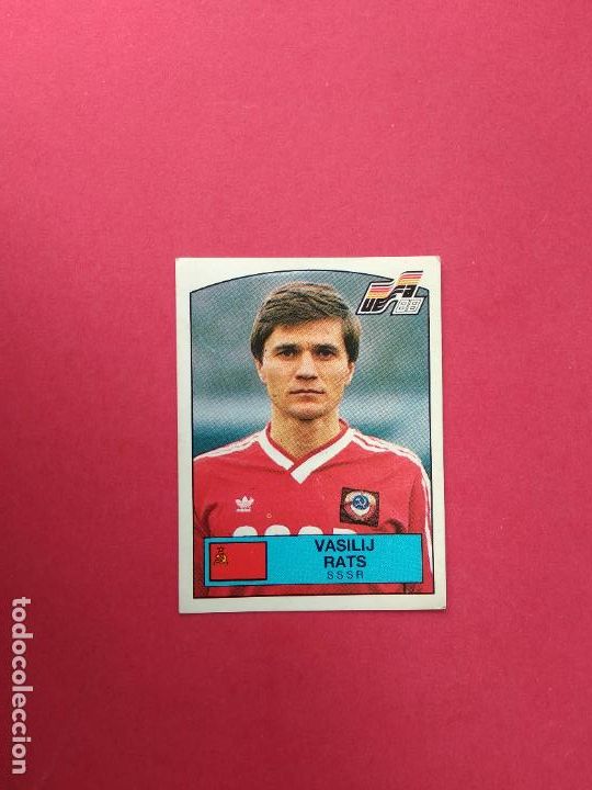 Cromos de F&uacute;tbol: PANINI EUROCOPA ALEMANIA 1988 EURO 88 CROMO NUNCA PEGADO SSSR URSS N&ordm; 253 VASILIJ RATS