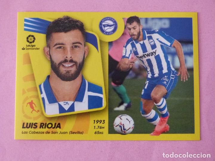 Cromos de f&uacute;tbol: CROMO DE FUTBOL LUIS RIOJA DEL DEPORTIVO ALAVES SIN PEGAR N&ordm; 16 LIGA ESTE 2021-2022/21-22 PANINI