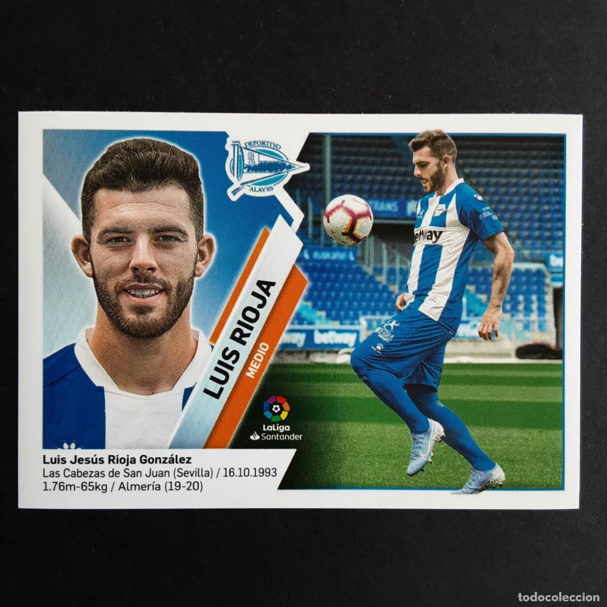 Cromos de F&uacute;tbol: CROMO LIGA 2019 2020 19 20 COLECCIONES ESTE PANINI N&ordm;13 LUIS RIOJA-ALAVES NUNCA PEGADO