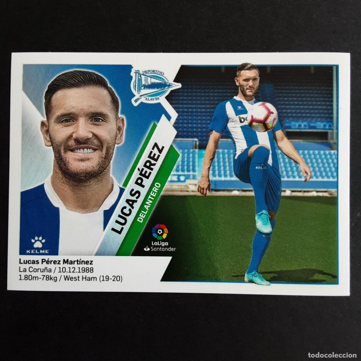 Football Stickers: CROMO LIGA 2019 2020 19 20 COLECCIONES ESTE PANINI N&ordm;16 LUCAS PEREZ-ALAVES NUNCA PEGADO