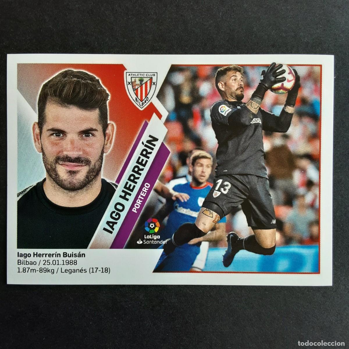 Cromos de F&uacute;tbol: CROMO LIGA 2019 2020 19 20 COLECCIONES ESTE PANINI N&ordm;1 IAGO HERRERIN-ATH.BILBAO NUNCA PEGADO