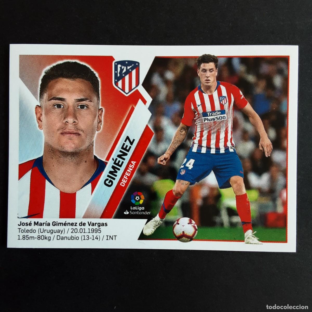 Cromos de f&uacute;tbol: CROMO LIGA 2019 2020 19 20 COLECCIONES ESTE PANINI N&ordm;6 GIMENEZ-AT.MADRID NUNCA PEGADO