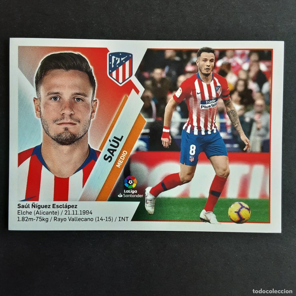 Cromos de f&uacute;tbol: CROMO LIGA 2019 2020 19 20 COLECCIONES ESTE PANINI N&ordm;10 SAUL-AT.MADRID NUNCA PEGADO