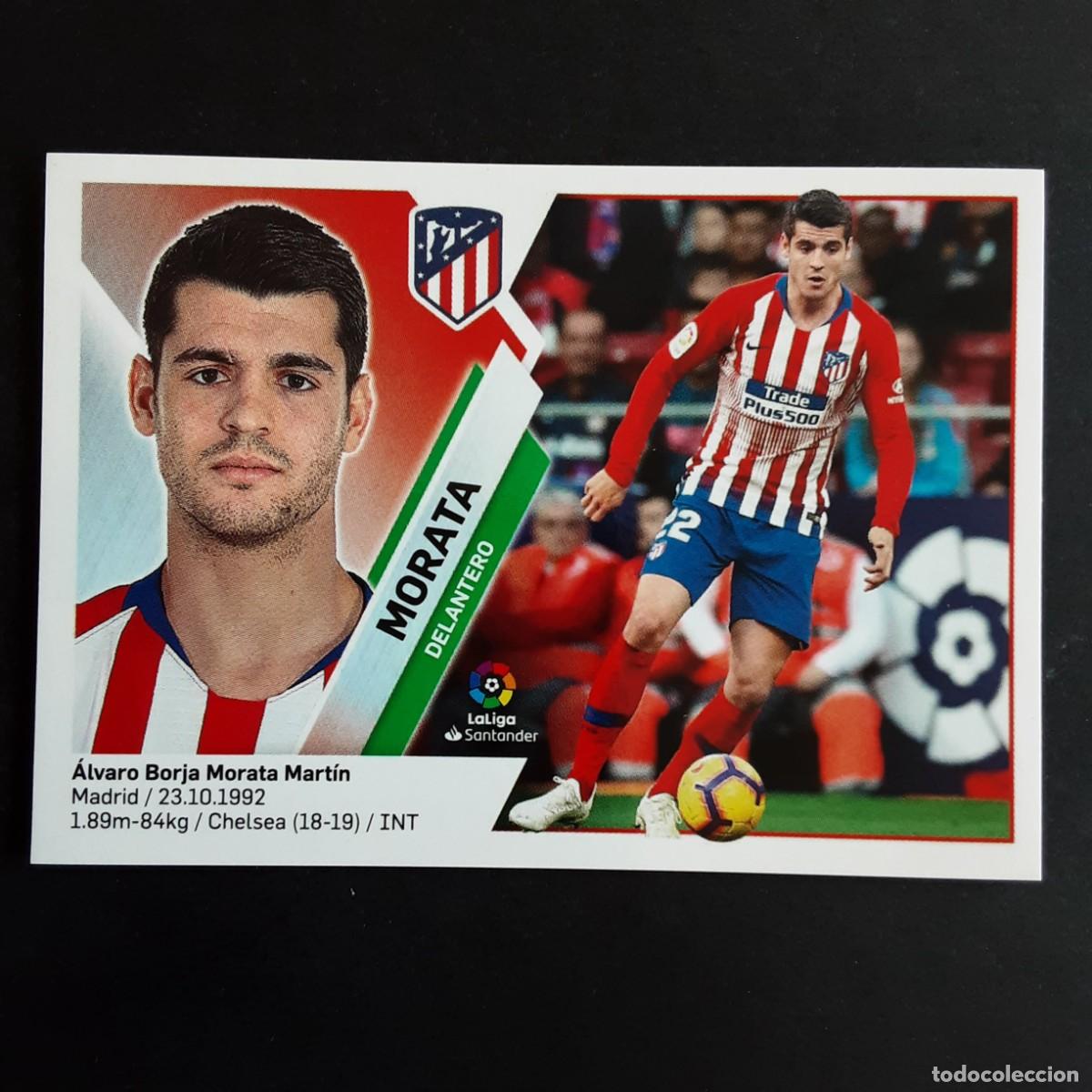 Figurine di Calcio: CROMO LIGA 2019 2020 19 20 COLECCIONES ESTE PANINI N&ordm;14 MORATA-AT.MADRID NUNCA PEGADO
