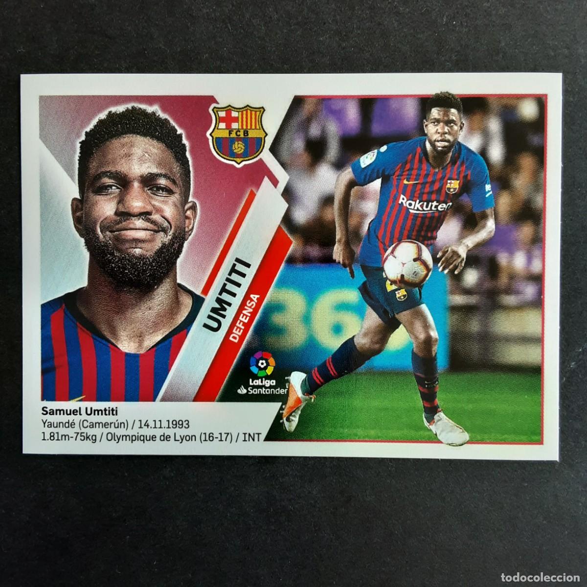 Fu&szlig;ball-Sticker: CROMO LIGA 2019 2020 19 20 COLECCIONES ESTE PANINI N&ordm;4B UMTITI-BARCELONA NUNCA PEGADO