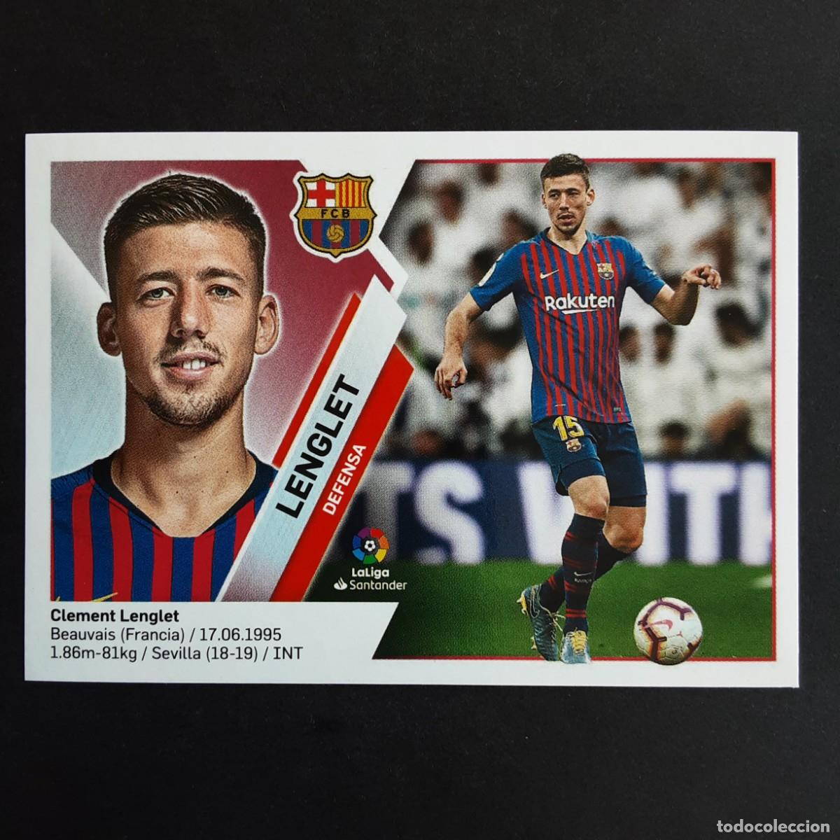 Fu&szlig;ball-Sticker: CROMO LIGA 2019 2020 19 20 COLECCIONES ESTE PANINI N&ordm;5 LENGLET-BARCELONA NUNCA PEGADO