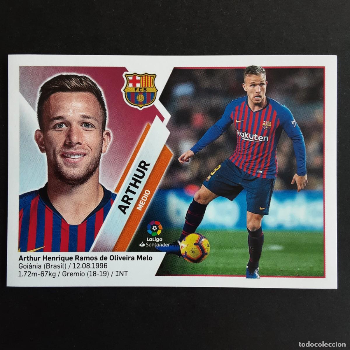 Fu&szlig;ball-Sticker: CROMO LIGA 2019 2020 19 20 COLECCIONES ESTE PANINI N&ordm;11 ARTHUR-BARCELONA NUNCA PEGADO