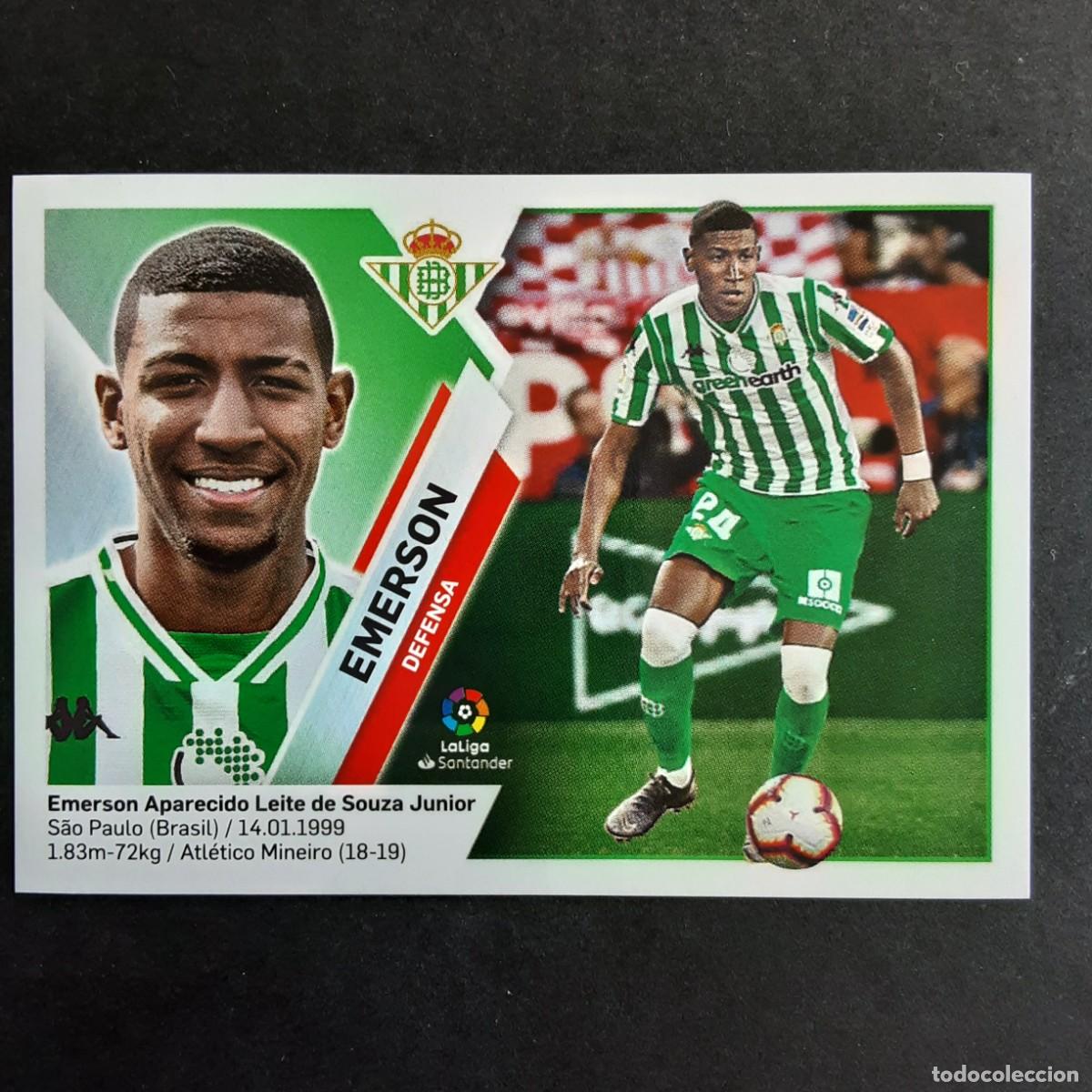 Cromos de f&uacute;tbol: CROMO LIGA 2019 2020 19 20 COLECCIONES ESTE PANINI N&ordm;4B EMERSON-BETIS NUNCA PEGADO