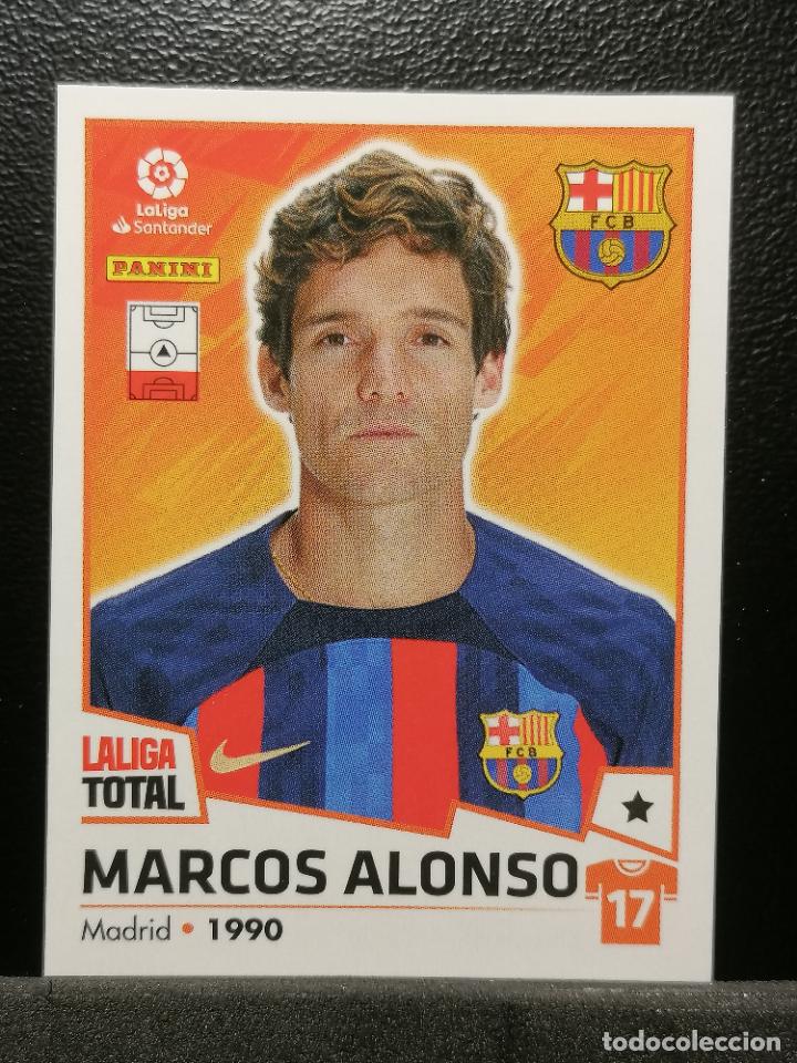 Cromos de F&uacute;tbol: 77 MARCOS ALONSO BARCELONA LA LIGA TOTAL 2022 2023 22 23 PANINI