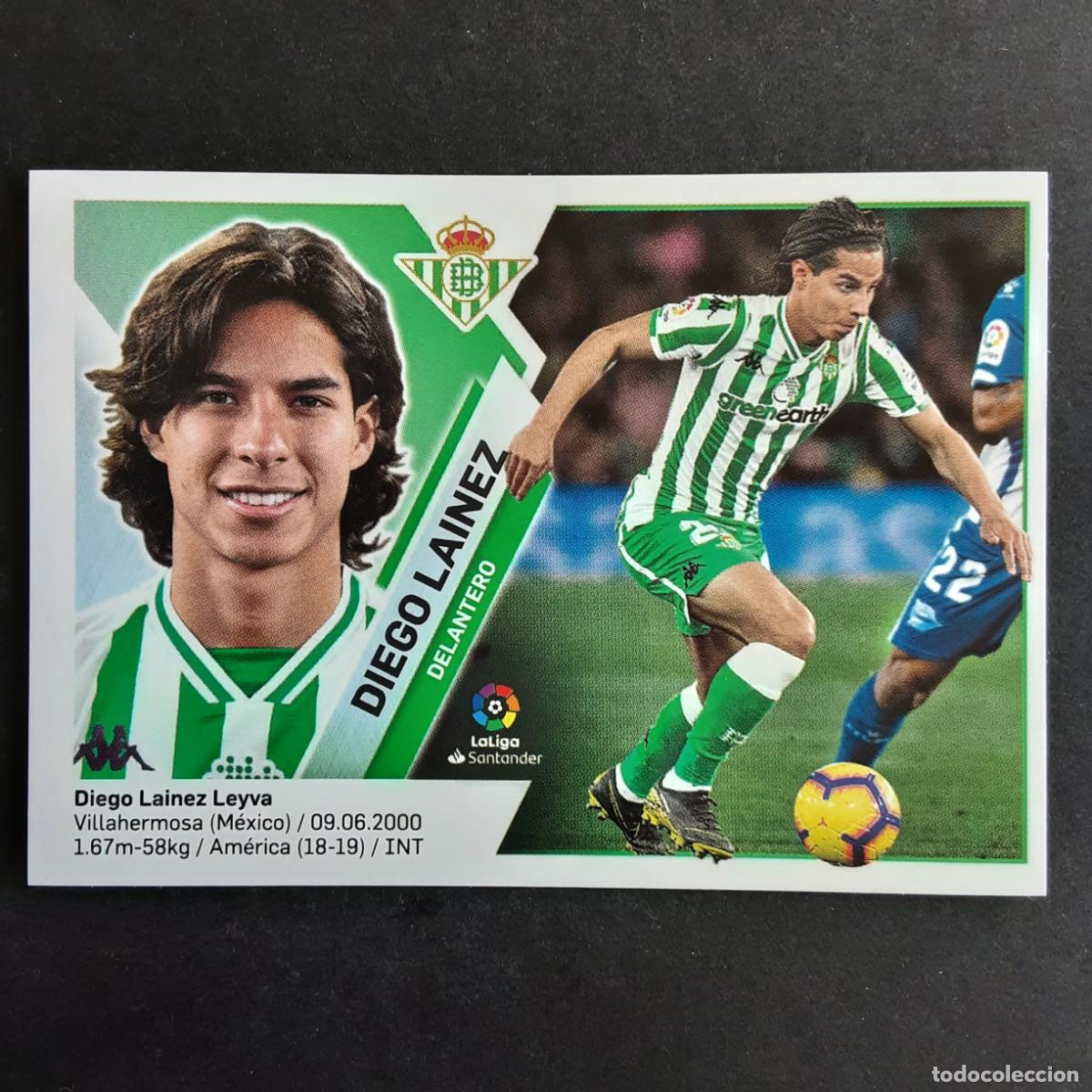 Fu&szlig;ball-Sticker: CROMO LIGA 2019 2020 19 20 COLECCIONES ESTE PANINI N&ordm;14B DIEGO LAINEZ-BETIS NUNCA PEGADO