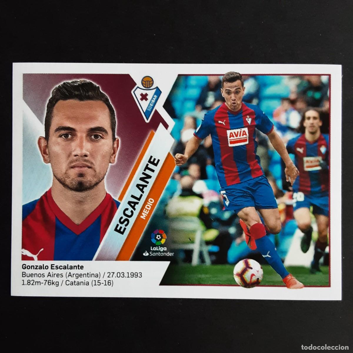 Cromos de F&uacute;tbol: CROMO LIGA 2019 2020 19 20 COLECCIONES ESTE PANINI N&ordm;9 ESCALANTE-EIBAR NUNCA PEGADO
