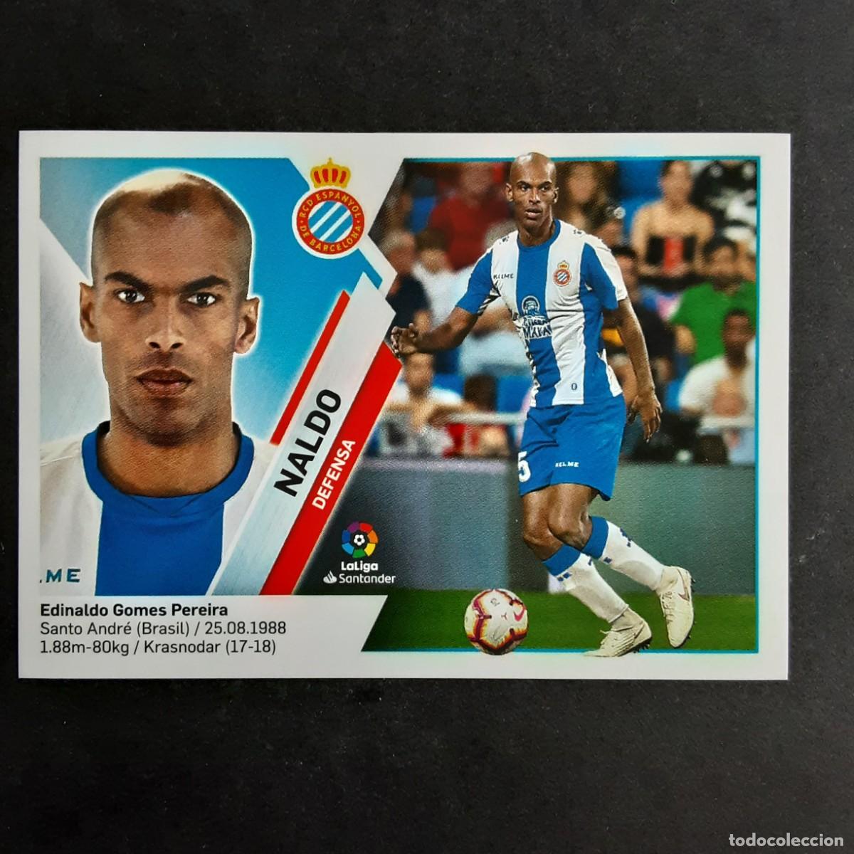 Fu&szlig;ball-Sticker: CROMO LIGA 2019 2020 19 20 COLECCIONES ESTE PANINI N&ordm;6 NALDO-ESPANYOL NUNCA PEGADO