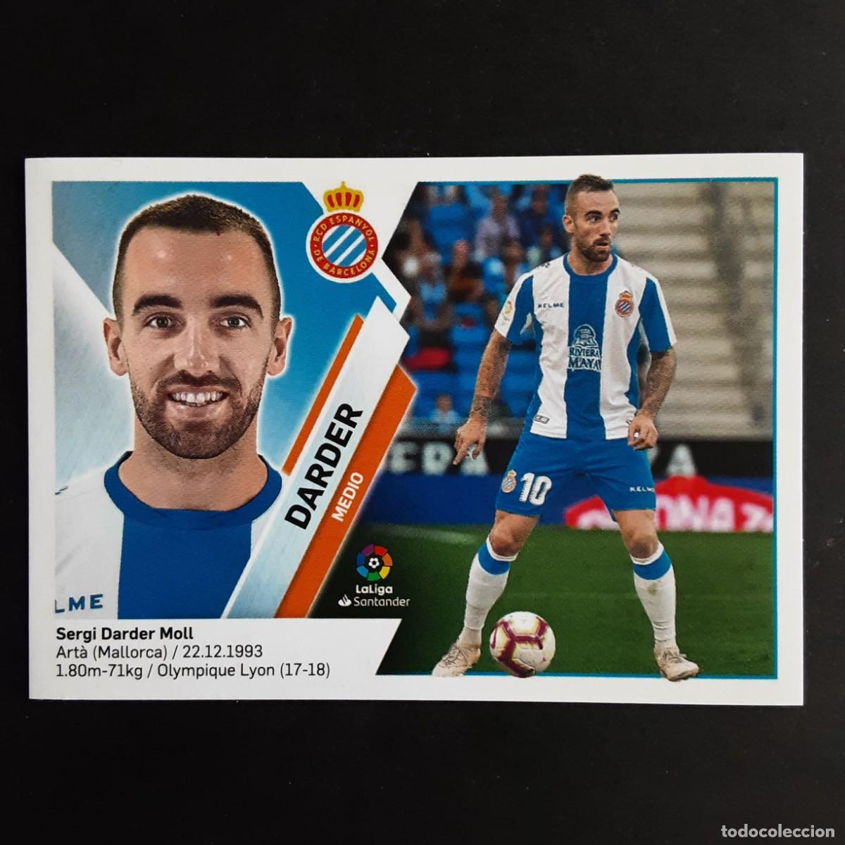 Fu&szlig;ball-Sticker: CROMO LIGA 2019 2020 19 20 COLECCIONES ESTE PANINI N&ordm;10 DARDER-ESPANYOL NUNCA PEGADO