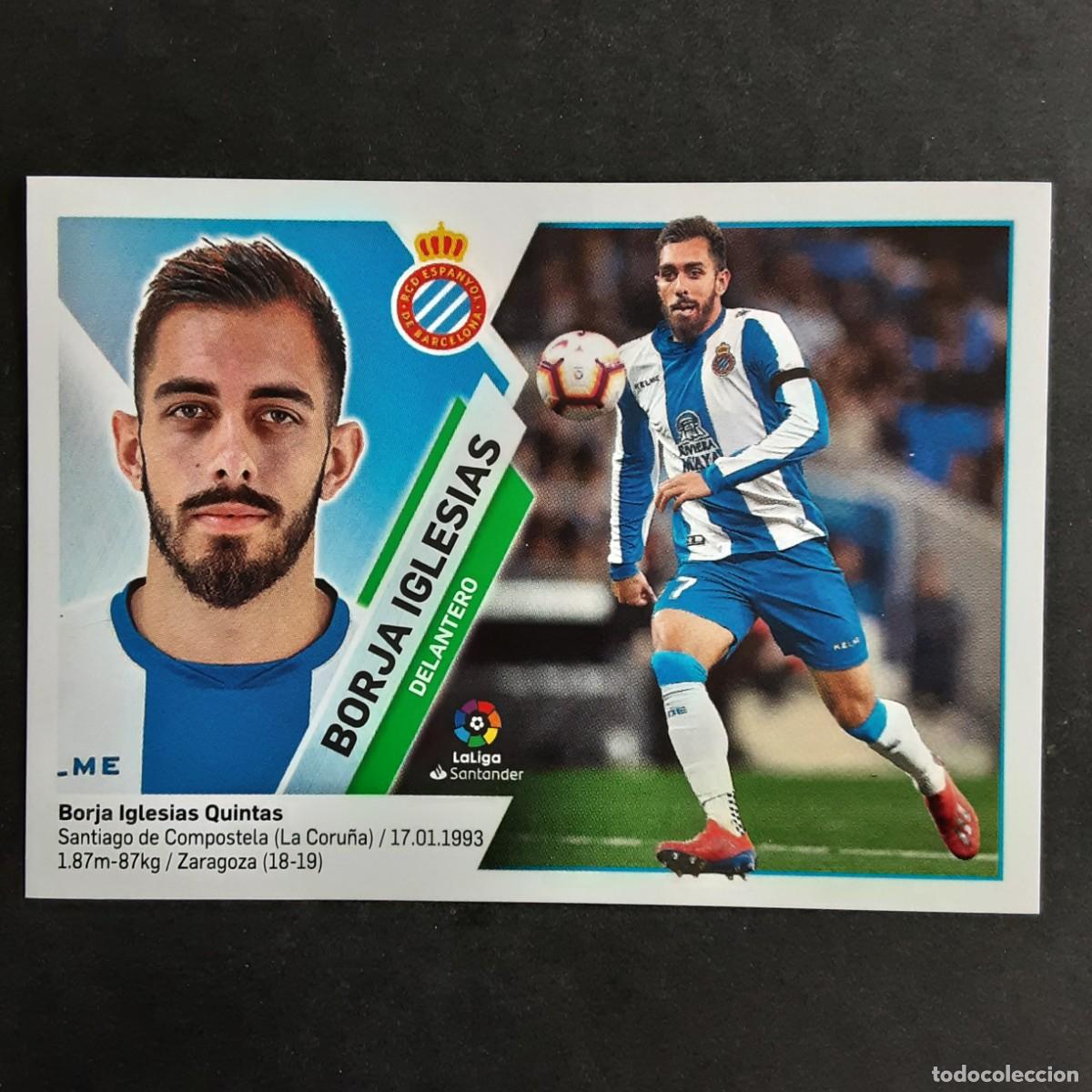 Fu&szlig;ball-Sticker: CROMO LIGA 2019 2020 19 20 COLECCIONES ESTE PANINI N&ordm;14A BORJA IGLESIAS-ESPANYOL NUNCA PEGADO