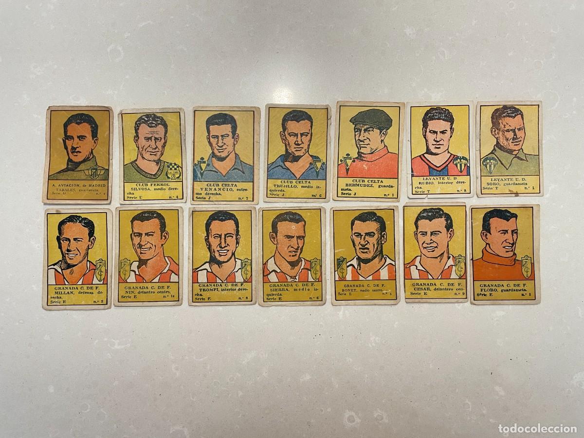 Cromos de F&uacute;tbol: Cromos de futbol Editorial Valenciana 1941 - ver detalle en la ultima fotografia
