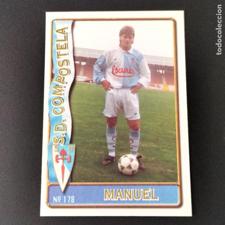Fu&szlig;ball-Sticker: DEFECTO 178 MANUEL COMPOSTELA CROMOS MUNDICROMO FICHAS LIGA 1996 1997 96 97