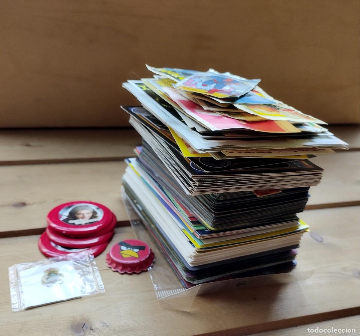 Cromos de F&uacute;tbol: Lote de 200 cromos variados de diferentes colecciones: Dragon Ball, Star Wars, Equipo A, f&uacute;tbol...,