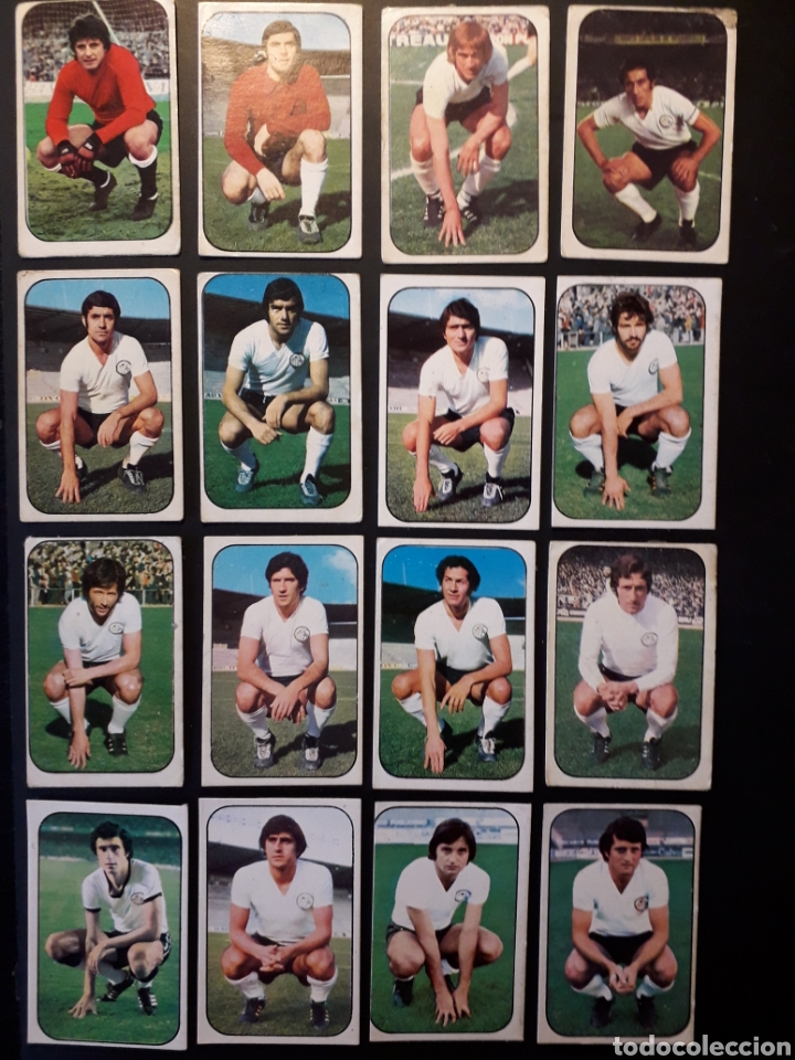 16 Cromos Ud Salamanca. Este 1976-1977 76-77. Despegados. Fotos Frontal y Trasera. Equipo Completo