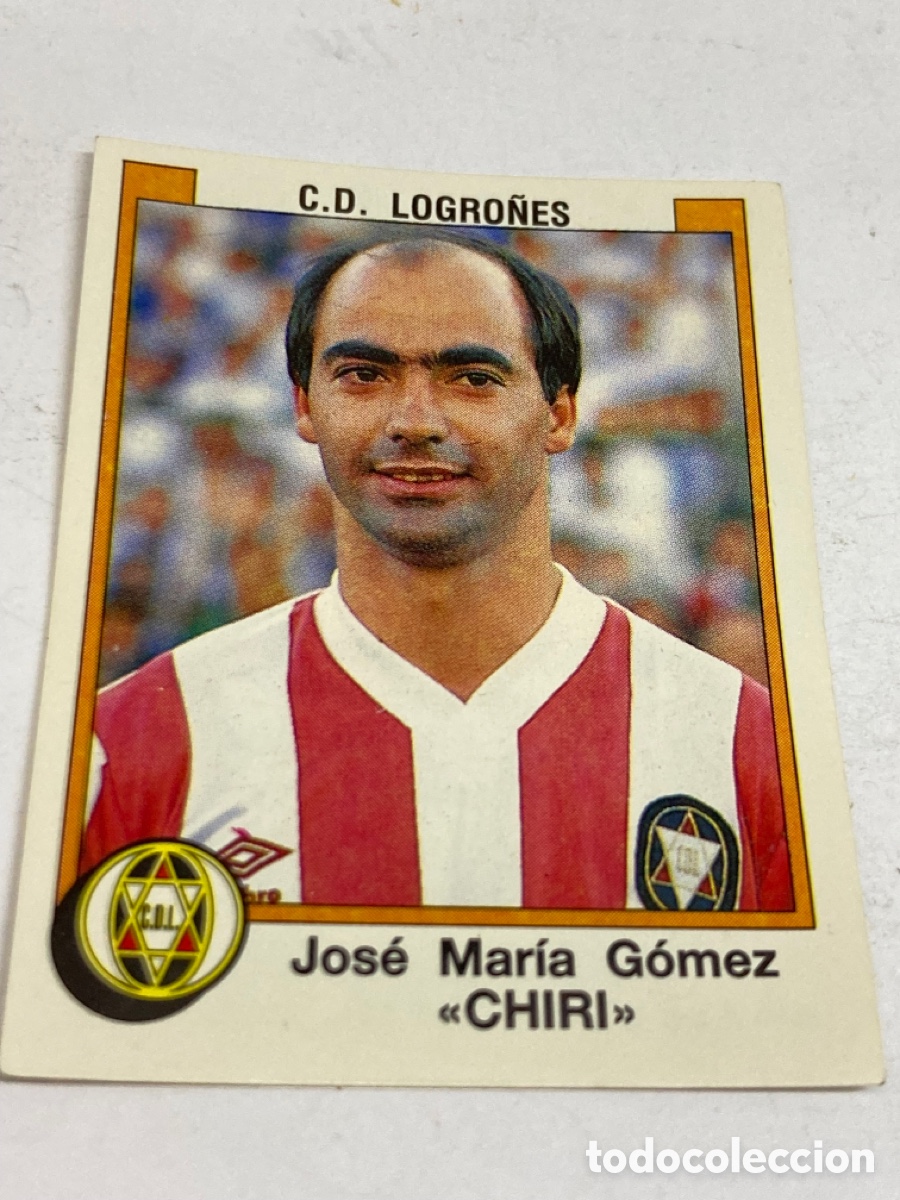 Cromos de Futebol: Cromo panini F&uacute;tbol 88 C.D. LOGRO&Ntilde;ES Jos&eacute; Mar&iacute;a G&oacute;mez &laquo;CHIRI&raquo;