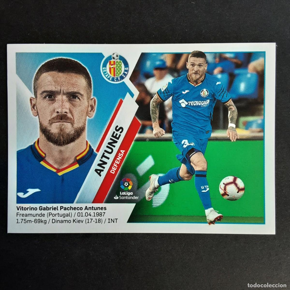 Cromos de f&uacute;tbol: CROMO LIGA 2019 2020 19 20 COLECCIONES ESTE PANINI N&ordm;7A ANTUNES-GETAFE NUNCA PEGADO
