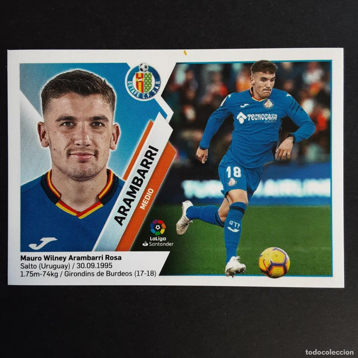 Cromos de f&uacute;tbol: CROMO LIGA 2019 2020 19 20 COLECCIONES ESTE PANINI N&ordm;8 ARAMBARRI-GETAFE NUNCA PEGADO