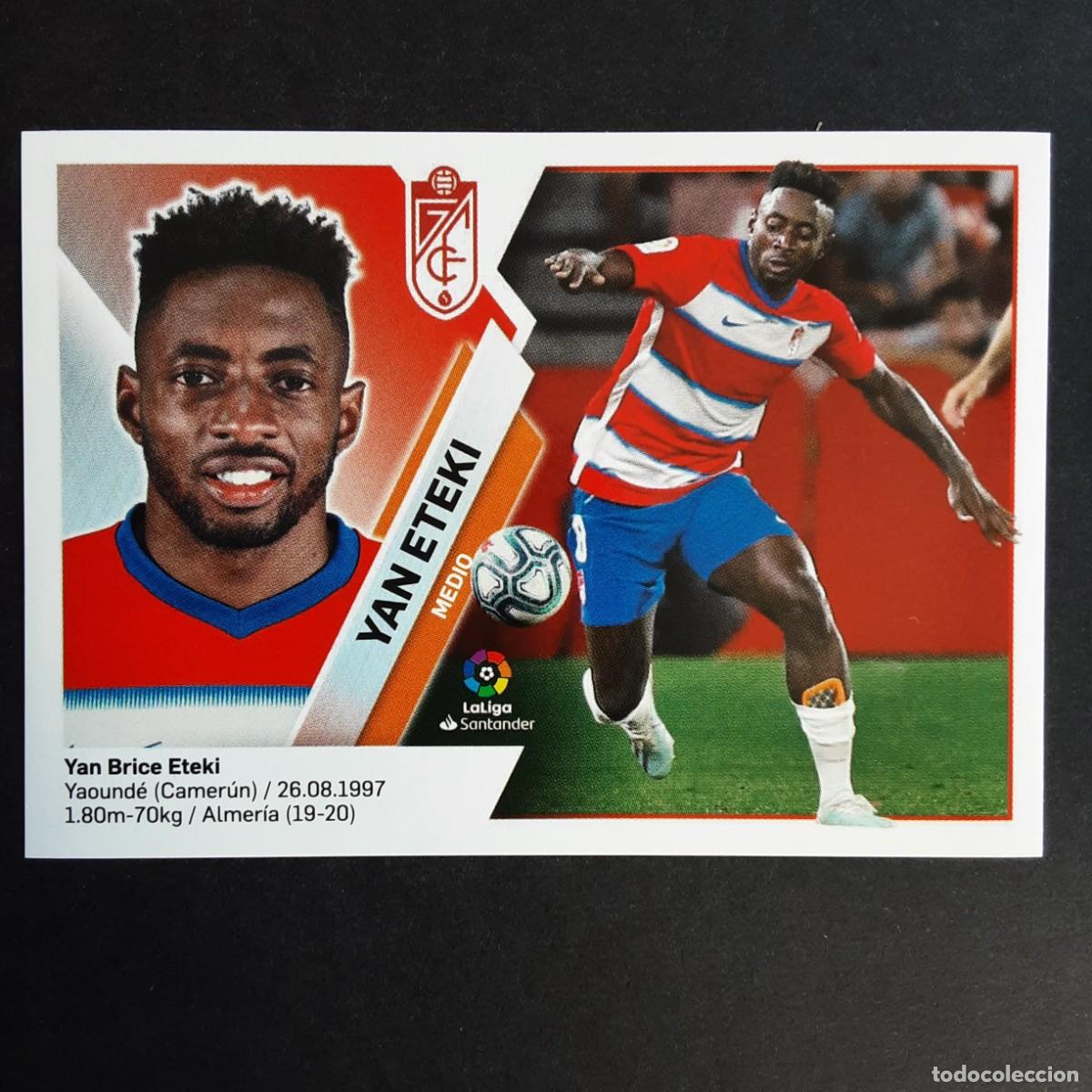 Cromos de F&uacute;tbol: CROMO LIGA 2019 2020 19 20 COLECCIONES ESTE PANINI N&ordm;9A YAN ETEKI-GRANADA NUNCA PEGADO
