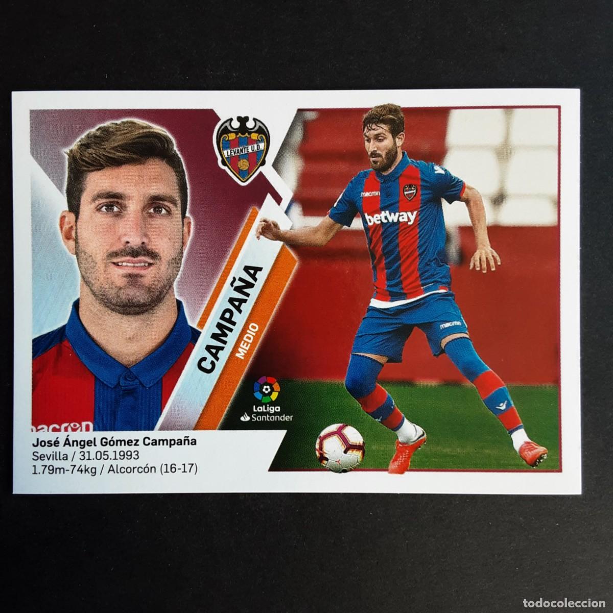 Fu&szlig;ball-Sticker: CROMO LIGA 2019 2020 19 20 COLECCIONES ESTE PANINI N&ordm;11 CAMPA&Ntilde;A-LEVANTE NUNCA PEGADO