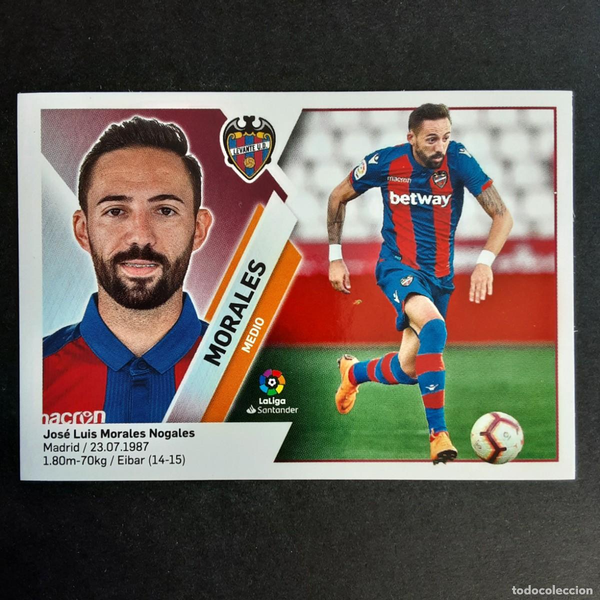 Cromos de f&uacute;tbol: CROMO LIGA 2019 2020 19 20 COLECCIONES ESTE PANINI N&ordm;12 MORALES-LEVANTE NUNCA PEGADO