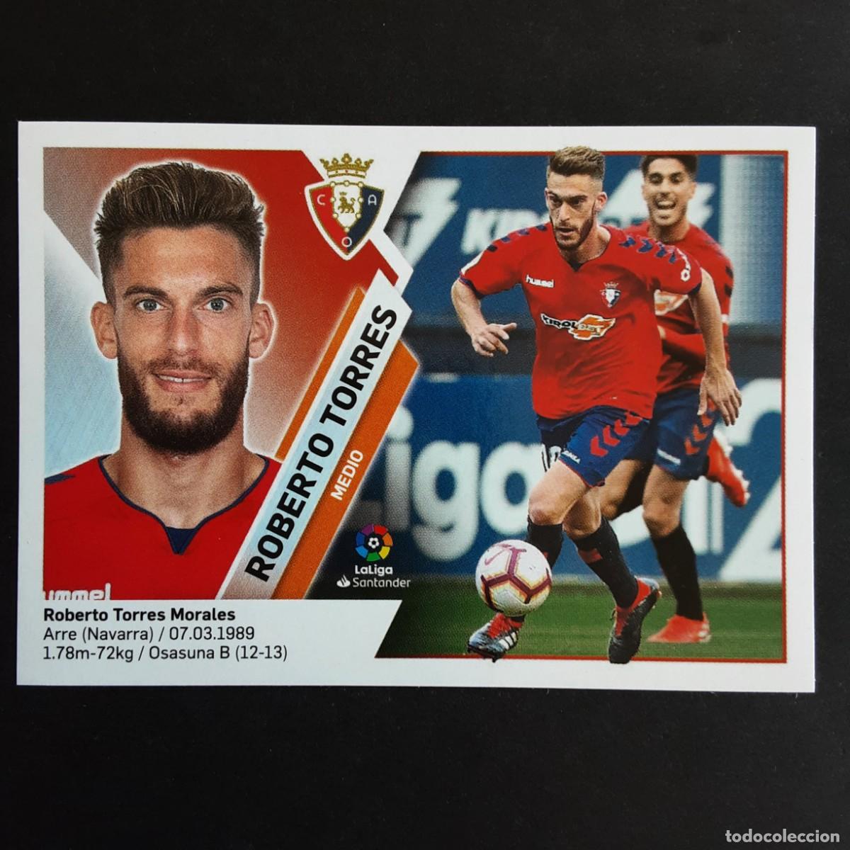 Cromos de F&uacute;tbol: CROMO LIGA 2019 2020 19 20 COLECCIONES ESTE PANINI N&ordm;11 ROBERTO TORRES-OSASUNA NUNCA PEGADO