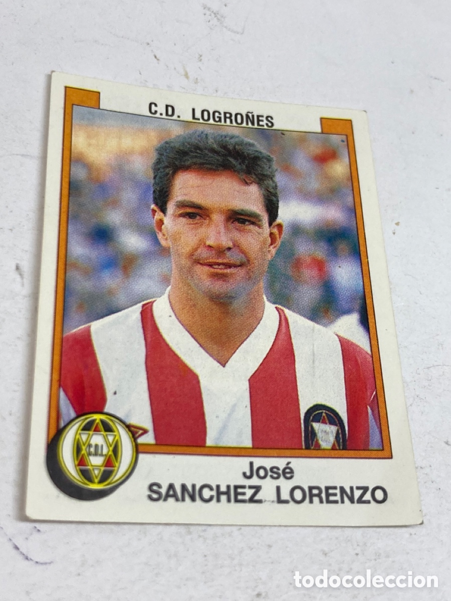 Figurine di Calcio: Cromos Panini F&uacute;tbol 88 C.D. LOGRO&Ntilde;ES Jos&eacute; SANCHEZ LORENZO