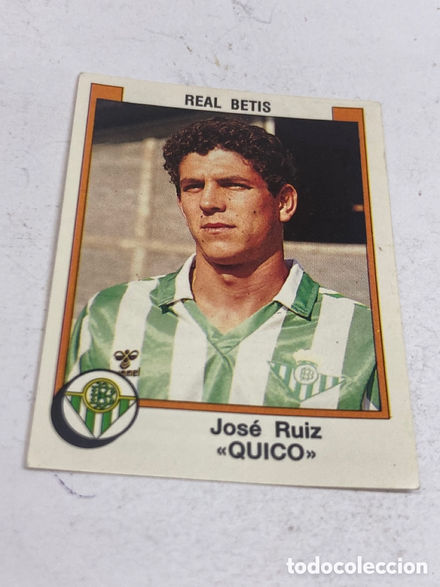 Figurine di Calcio: Cromos Panini F&uacute;tbol 88 REAL BETIS Jos&eacute; Ruiz &laquo;QUICO&raquo;
