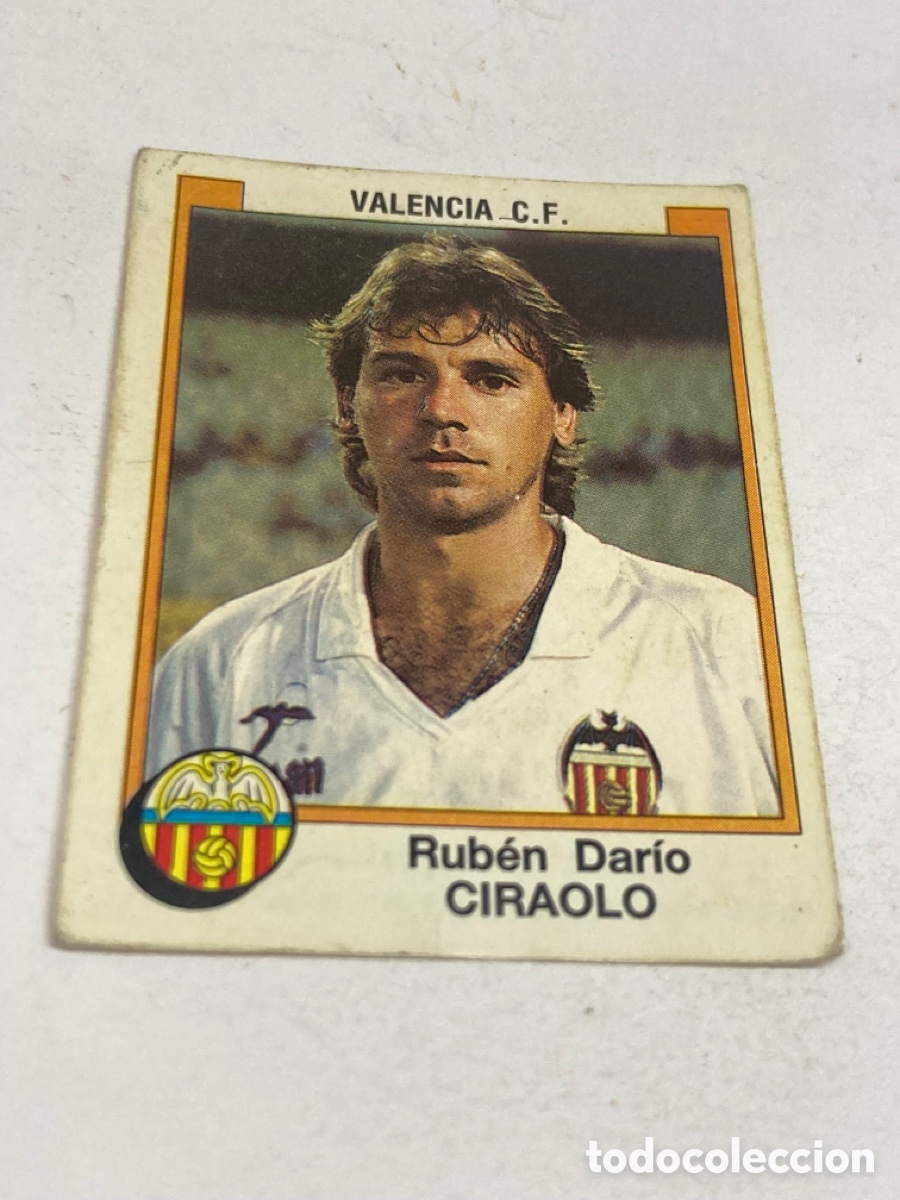 Cromos de f&uacute;tbol: Cromos Panini F&uacute;tbol 88 VALENCIA C.F. Rub&eacute;n Dar&iacute;o CIRAOLO