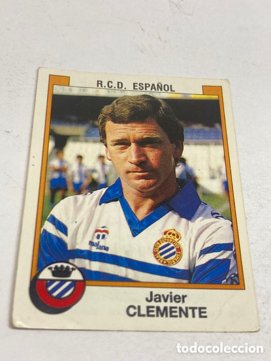 Figurine di Calcio: Cromos Panini F&uacute;tbol 88 R.C.D. ESPA&Ntilde;OL Javier CLEMENTE