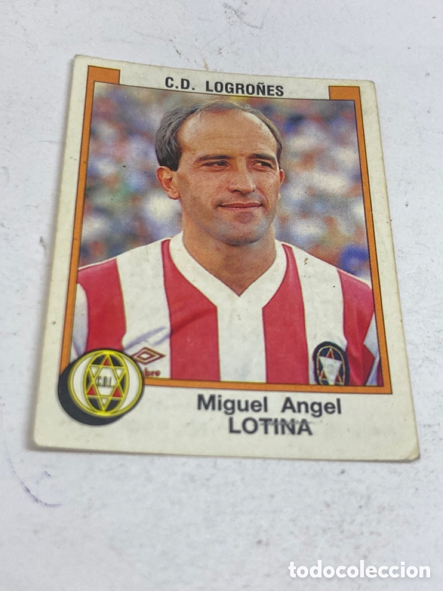 Fu&szlig;ball-Sticker: Cromos Panini F&uacute;tbol 88 C.D. LOGRO&Ntilde;ES Miguel Angel LOTINA