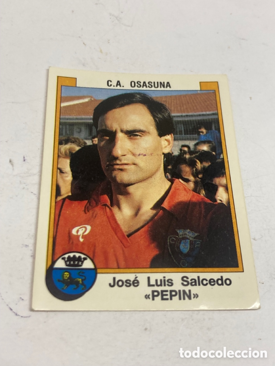 Figurine di Calcio: Cromos Panini F&uacute;tbol 88 C.A. OSASUNA Jos&eacute; Luis Salcedo &laquo;PEPIN&raquo; /PAPEL1