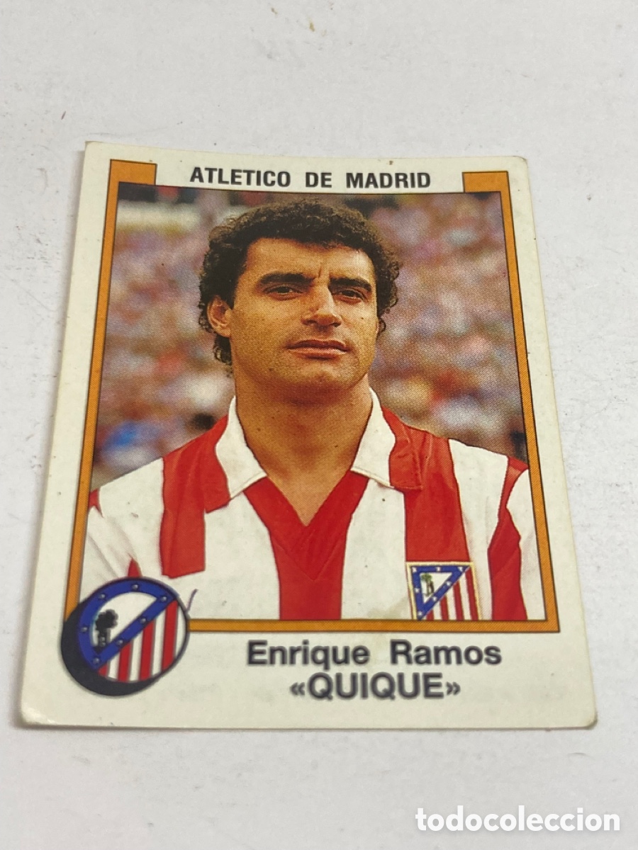 Fu&szlig;ball-Sticker: Cromos Panini F&uacute;tbol 88 ATLETICO DE MADRID Enrique Ramos &laquo;QUIQUE&raquo; /PAPEL2