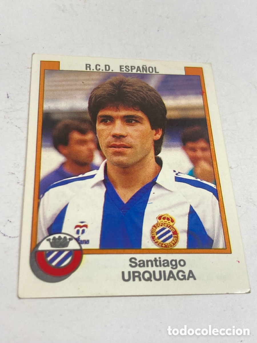 Cromos de Futebol: Cromo Panini F&uacute;tbol 88 R.C.D. ESPA&Ntilde;OL Santiago URQUIAGA /PAPEL3