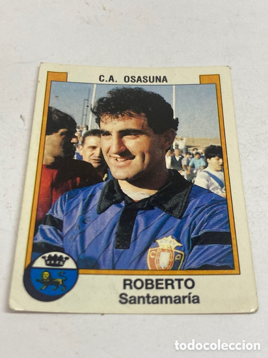 Fu&szlig;ball-Sticker: Cromo Panini F&uacute;tbol 88 C.A. OSASUNA ROBERTO Santamar&iacute;a /PAPEL2