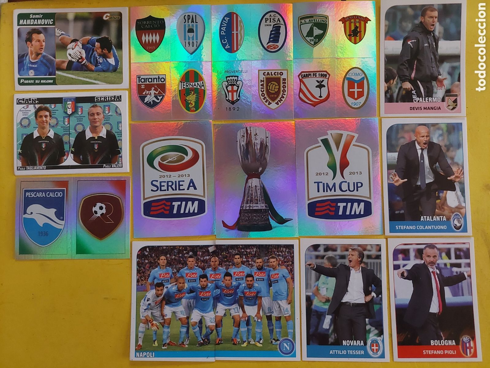 Cromos de F&uacute;tbol: Lote de 31 cromos F&uacute;tbol sin pegar Liga Italiana Calciatori 12 13