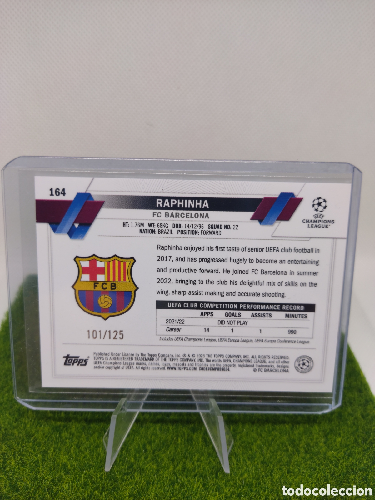 Cromos de f&uacute;tbol: Raphina /125 topps flagship 2022/23 - Foto 2