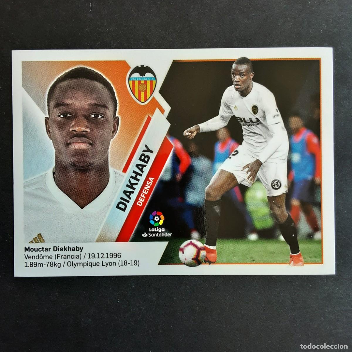 Cromos de f&uacute;tbol: CROMO LIGA 2019 2020 19 20 COLECCIONES ESTE PANINI N&ordm;6 DIAKHABY-VALENCIA NUNCA PEGADO