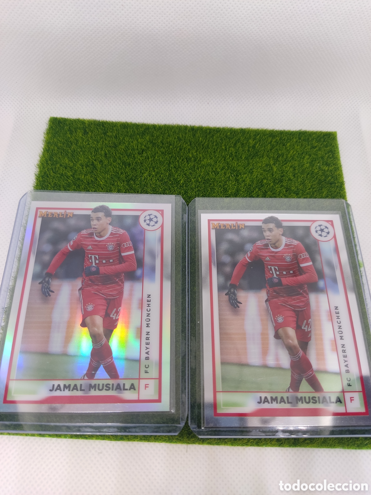 Cromos de f&uacute;tbol: Musiala lote refractor Merl&iacute;n topps - Foto 1