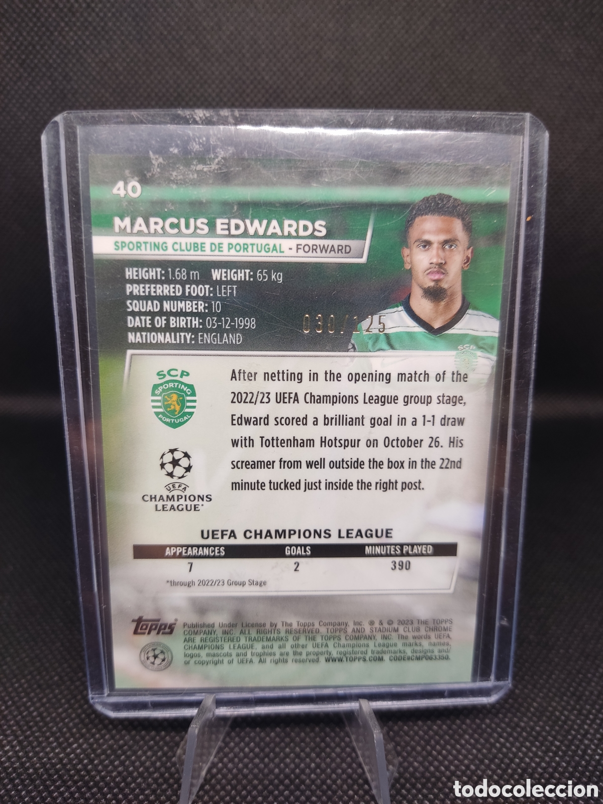 Cromos de f&uacute;tbol: /125 Marcus edwards stadium chrome 22/23 - Foto 2
