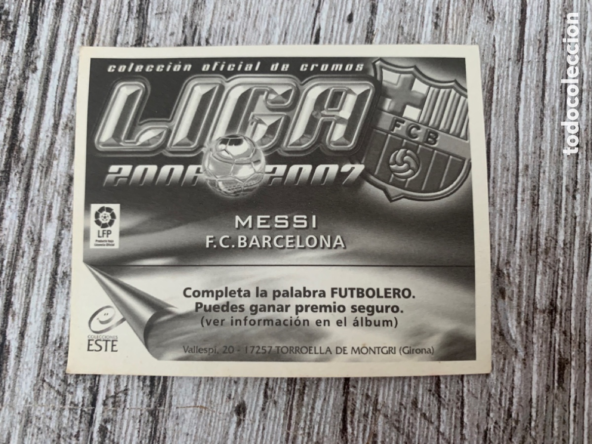 Cromos de f&uacute;tbol: Messi ediciones este 2006 2007 - Foto 2