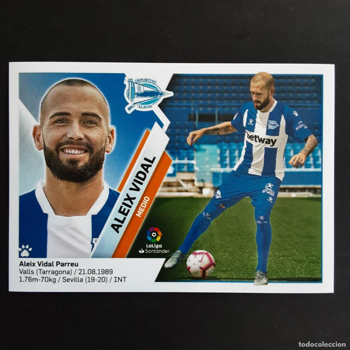 Football Stickers: CROMO LIGA 2019 2020 COLECCIONES ESTE PANINI FICHAJE N&ordm;38 ALEIX VIDAL-ALAVES NUNCA PEGADO