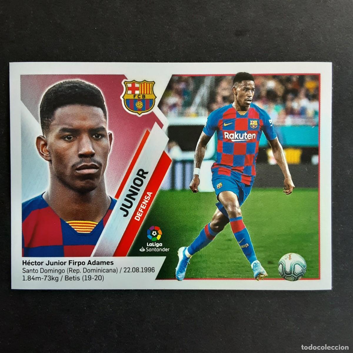 Fu&szlig;ball-Sticker: CROMO LIGA 2019 2020 COLECCIONES ESTE PANINI FICHAJE N&ordm;48 JUNIOR-BARCELONA NUNCA PEGADO